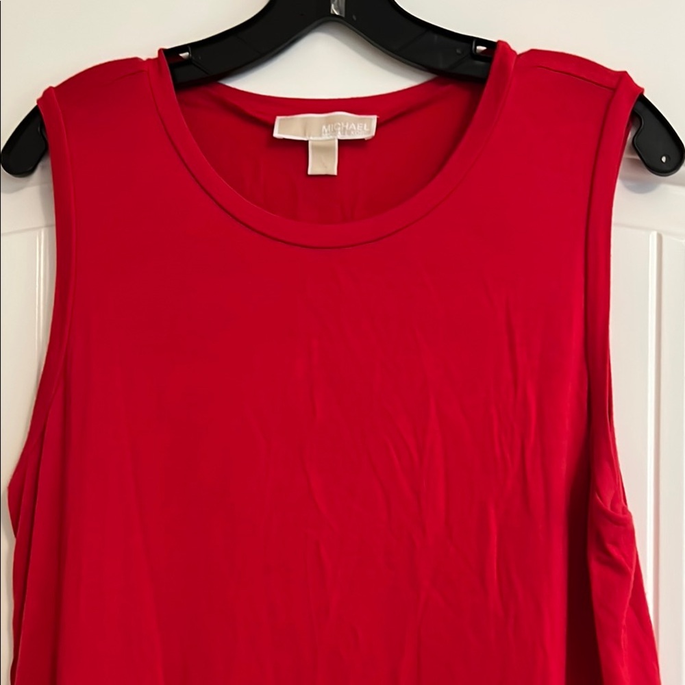 Michael Kors sleeveless Red Women's Top - Picture 4 of 6